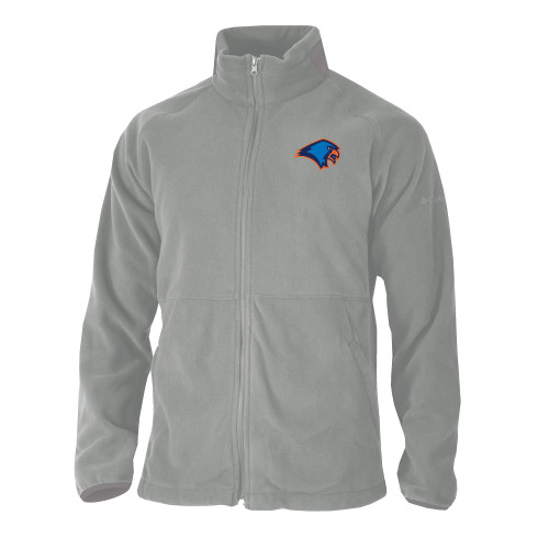  Columbia Grey Everest Ridge Fleece Full Zip Jacket - Hawk Head