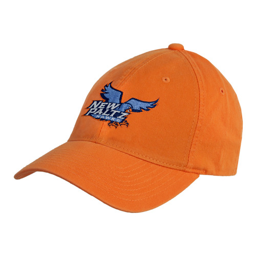  Orange Unstructured Adjustable Low Profile Hat - Official Logo