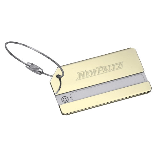  Gold Luggage Tag - New Paltz Word Mark Engraved