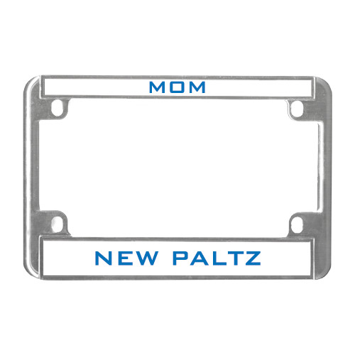  Metal Motorcycle License Plate Frame in Chrome - Mom