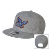 Thumbnail image for  Heather Grey Wool Blend Flat Bill Snapback Hat
