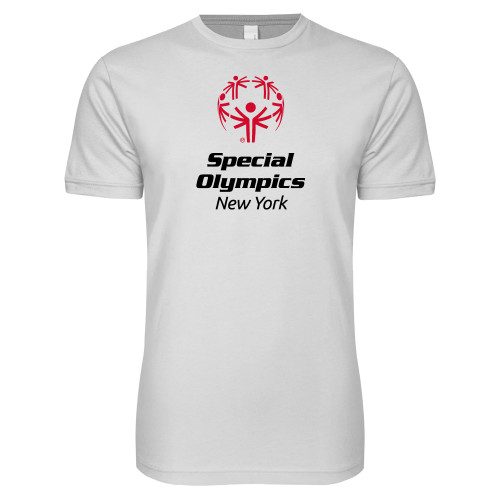 Special Olympics NY Next Level White SoftStyle T Shirt
