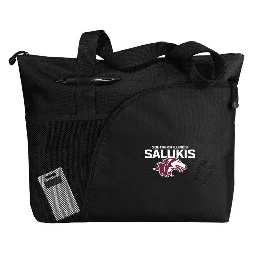  Excel Black Sport Utility Tote - Southern Illinois Salukis