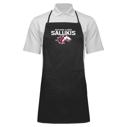  Full Length Black Apron - Southern Illinois Salukis