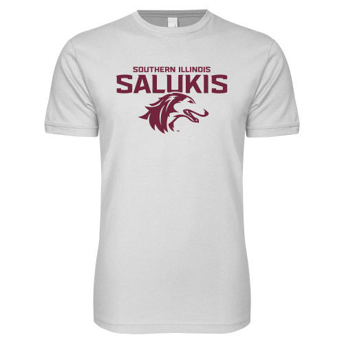  Next Level White SoftStyle T Shirt - Southern Illinois Salukis