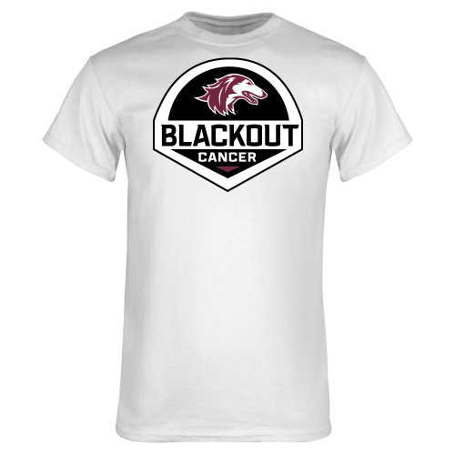  White T Shirt - Blackout Cancer