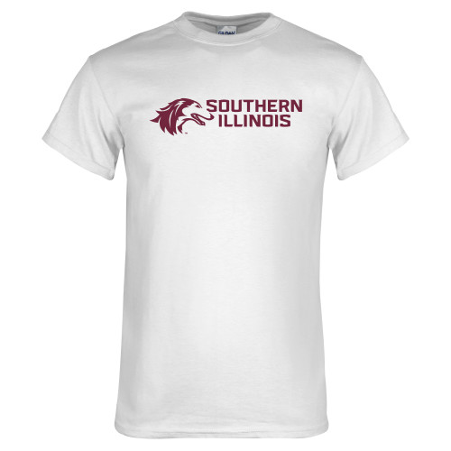 White T Shirt - Southern Illinois Horizontal