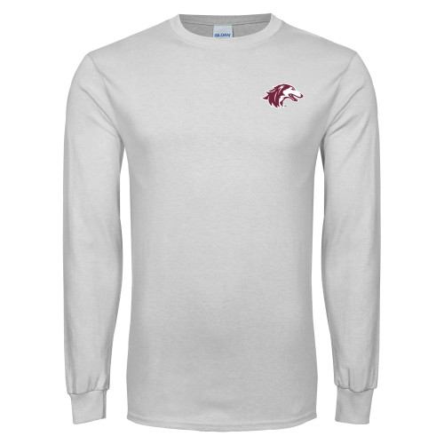  White Long Sleeve T Shirt - Saluki