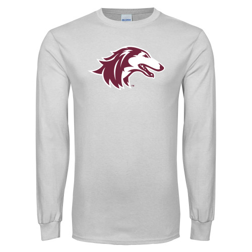  White Long Sleeve T Shirt - Saluki