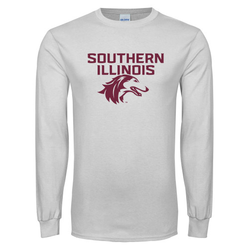  White Long Sleeve T Shirt - Southern Illinois