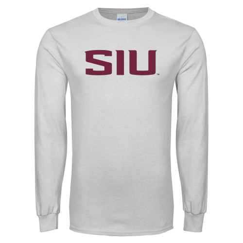  White Long Sleeve T Shirt - SIU