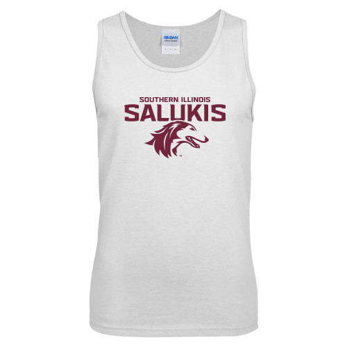  White Tank Top - Southern Illinois Salukis