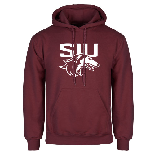  Maroon Fleece Hoodie - SIU Saluki