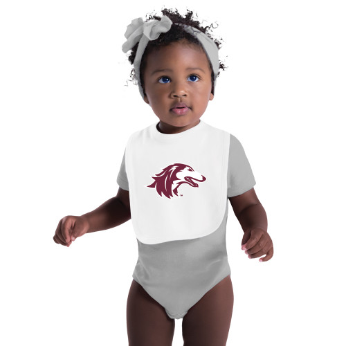  White Baby Bib - Saluki