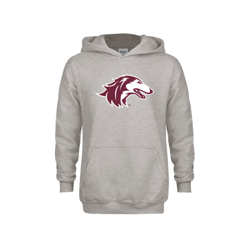  Youth Grey Fleece Hood - Saluki