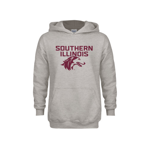  Youth Grey Fleece Hood - Southern Illinois