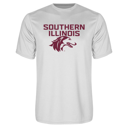  White Performance Tee - Southern Illinois