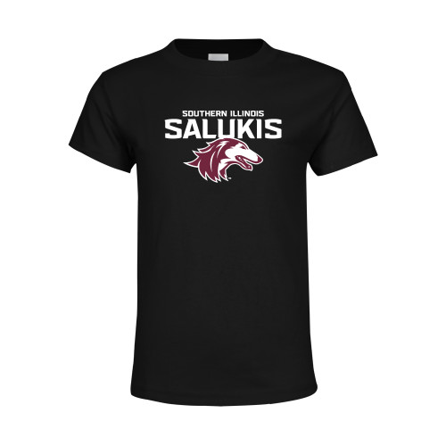  Youth Black T Shirt - Southern Illinois Salukis