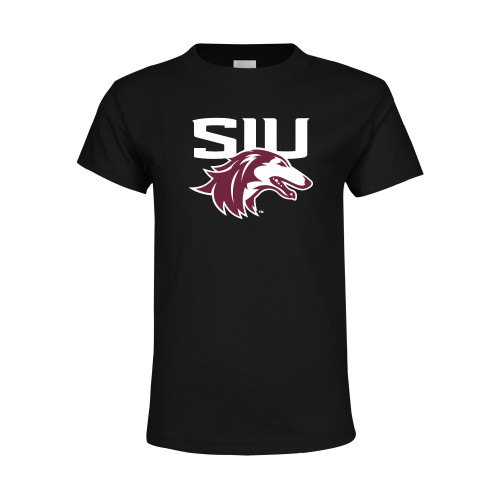  Youth Black T Shirt - SIU Saluki