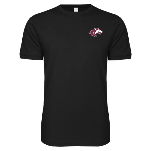  Next Level Black SoftStyle T Shirt - Saluki