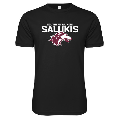  Next Level Black SoftStyle T Shirt - Southern Illinois Salukis