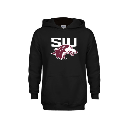  Youth Black Fleece Hoodie - SIU Saluki