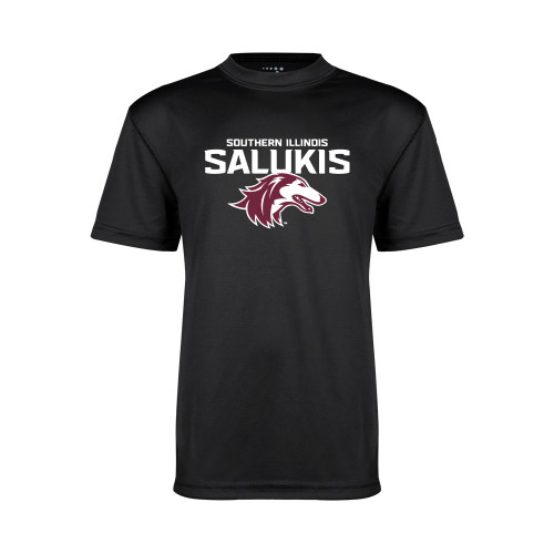  Youth Performance Black Tee - Southern Illinois Salukis