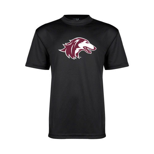  Youth Performance Black Tee - Saluki