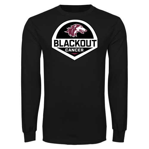  Black Long Sleeve T Shirt - Blackout Cancer