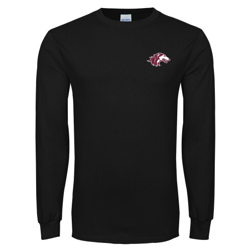  Black Long Sleeve T Shirt - Saluki