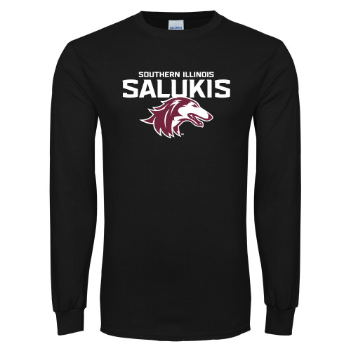  Black Long Sleeve T Shirt - Southern Illinois Salukis