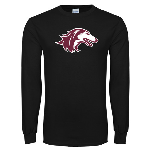  Black Long Sleeve T Shirt - Saluki