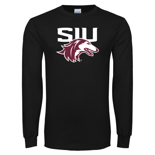  Black Long Sleeve T Shirt - SIU Saluki