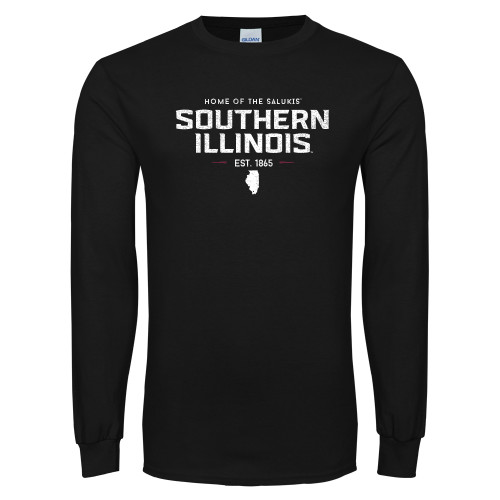  Black Long Sleeve T Shirt - Southern Illinois Graphic