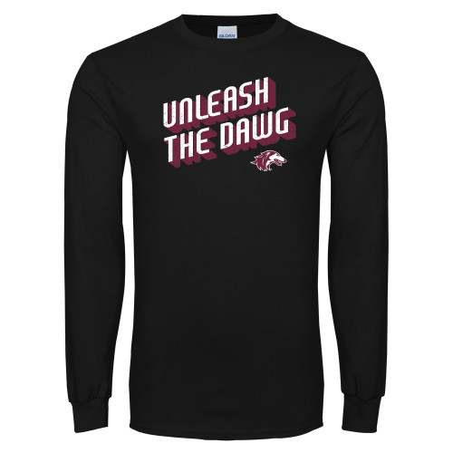  Black Long Sleeve T Shirt - Unleash the Dawg