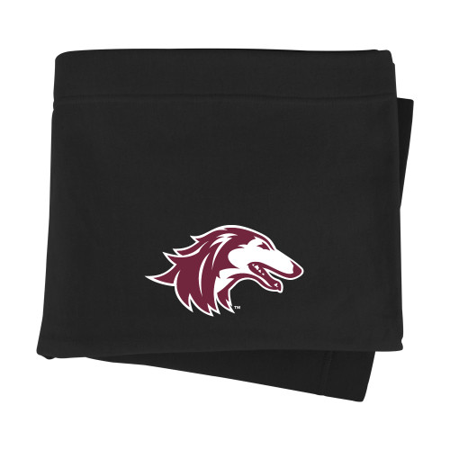  Black Sweatshirt Blanket - Saluki