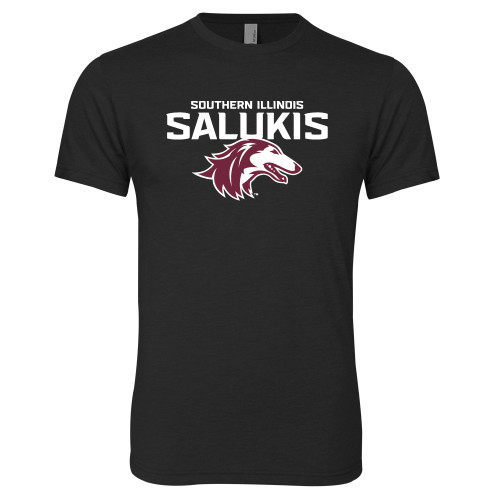  Next Level Black Triblend Tee - Southern Illinois Salukis