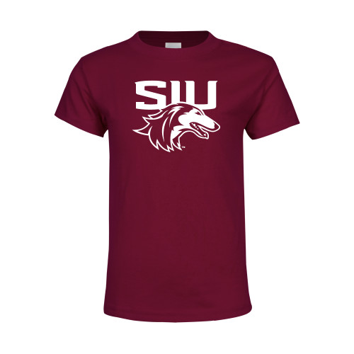  Youth Maroon T Shirt - SIU Saluki