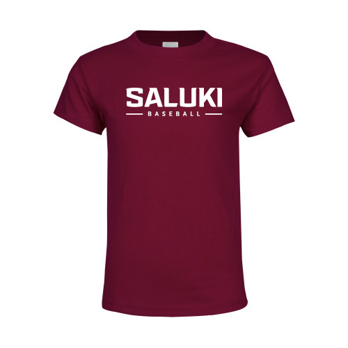  Youth Maroon T Shirt - Baseball