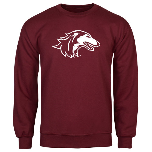  Maroon Fleece Crew - Saluki