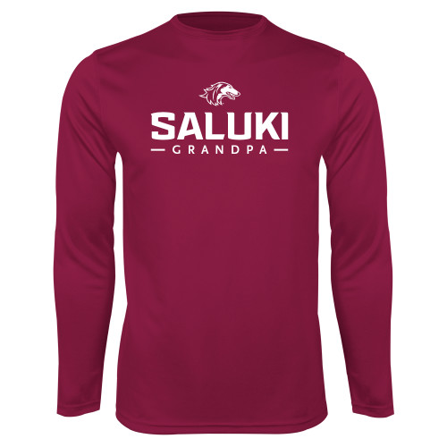  Maroon Performance Long Sleeve Shirt - Grandpa