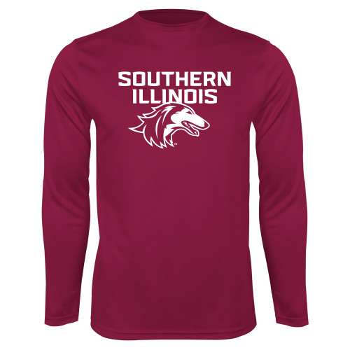  Maroon Performance Long Sleeve Shirt - Southern Illinois
