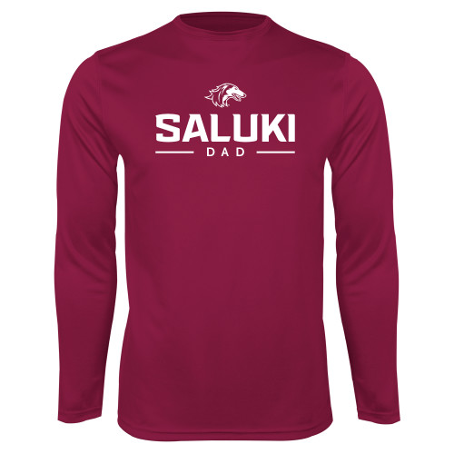  Maroon Performance Long Sleeve Shirt - Dad