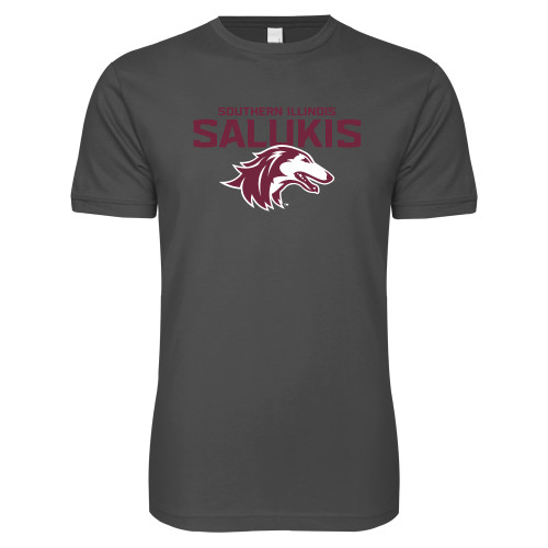  Next Level Charcoal SoftStyle T Shirt - Southern Illinois Salukis