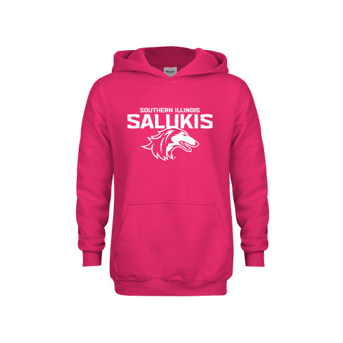  Youth Hot Pink Fleece Hoodie - Southern Illinois Salukis