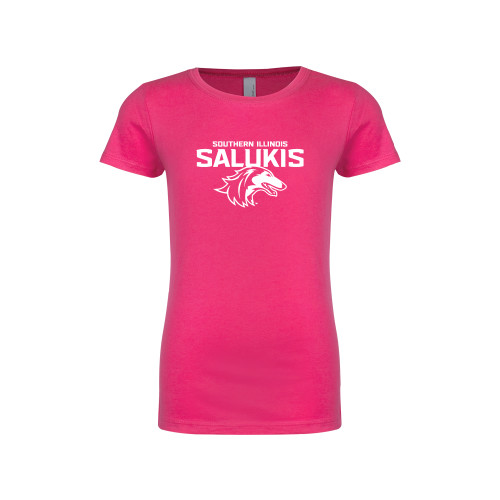  Next Level Girls Fuchsia Fashion Fit T Shirt - Southern Illinois Salukis