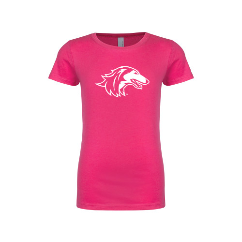  Next Level Girls Fuchsia Fashion Fit T Shirt - Saluki