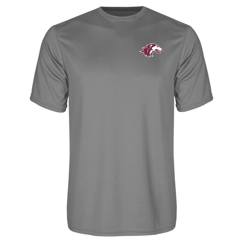  Grey Concrete Performance Tee - Saluki