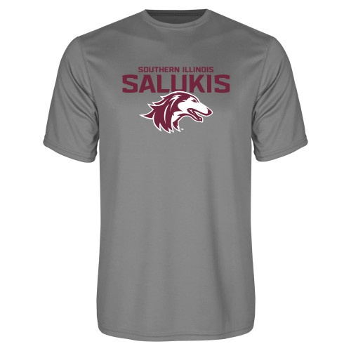  Grey Concrete Performance Tee - Southern Illinois Salukis