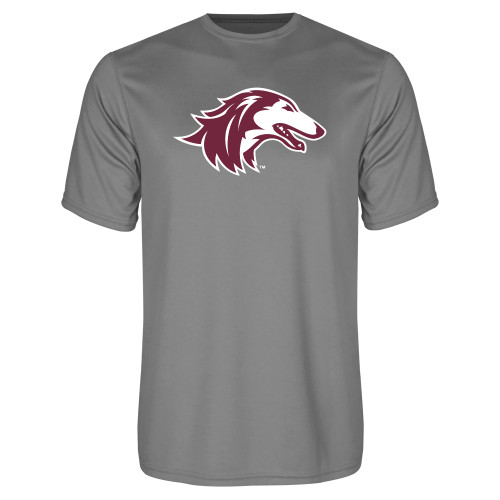 Grey Concrete Performance Tee - Saluki